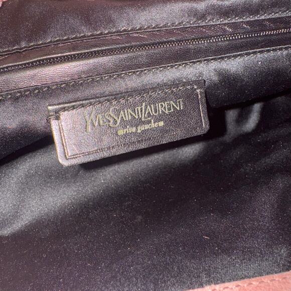 Saint Laurent Suede Bow Shoulder Bag - Picture 10 of 12